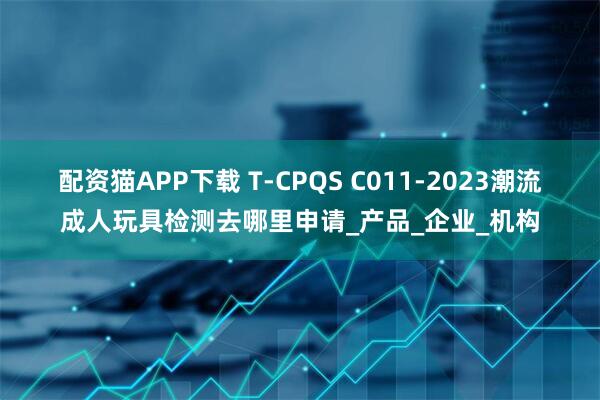 配资猫APP下载 T-CPQS C011-2023潮流成人玩具检测去哪里申请_产品_企业_机构
